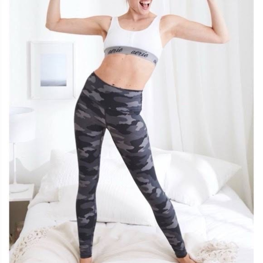 Aerie chill play move camo leggings